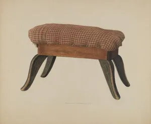 Alexander Anderson Gallery: Foot Stool, 1938. Creator: Alexander Anderson