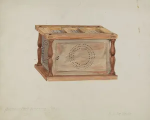 Rectangular Prints: Foot Warmer, 1935 / 1942. Creator: Davids De Vault