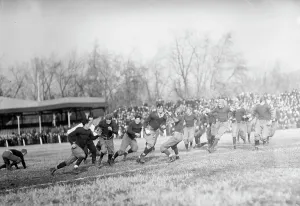 American Football Prints: Football - Costello; Georgetown-Virginia Game