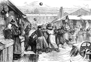 Petrograd Prints: Football in the Jews Market, St