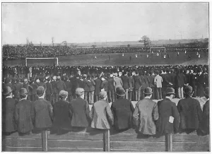 Manchester Collection: A Football Match at Manchester, c1896. Artist: R Banks