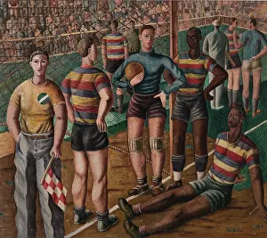 The Football Players, 1948. Creator: Borges da Costa, Jose (1903-1948)