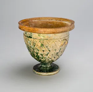 Qi Dynasty Prints: Footed Cup, Northern Qi dynasty (550-577). Creator: Unknown
