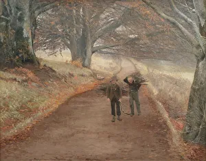 Footpath near Herlufsholm, Zealand, 1890. Creator: Laurits Andersen Ring