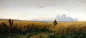 Country Village Prints: Footpath in a rye field, 1881. Artist: Myasoedov, Grigori Grigoryevich (1834-1911)