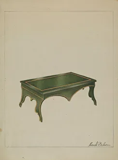 Frank Nelson Prints: Footstool, c. 1936. Creator: Frank Nelson