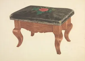 Frank Eiseman Prints: Footstool, c. 1939. Creator: Frank Eiseman