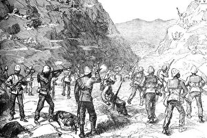 Anglo Afghan War Gallery: Foraging Party of the 67th Attacked by the Afghans, (Nov 9, 1879), c1880
