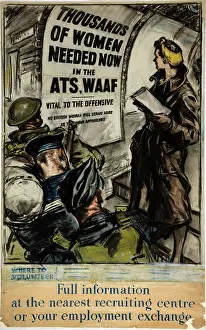 Nationalism Prints: Forces Recruitment - ATS and WAAF