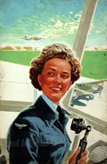 Landing Ground Prints: Forces Recruitment WAAF - And help the RAF