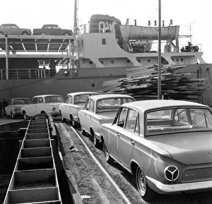 Ford Cortina Prints: Ford Cortinas for export, 1963. Creator: Unknown