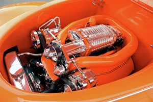 Ford Custom Orange Crush 1939. Artist: Simon Clay