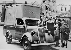 Ford E83W 10cwt Emergency food van in London World War 2