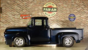 Ford f 100 custom truck 1956. Artist: Simon Clay