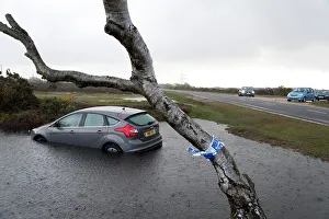 Police Aware Prints: Ford Focus in flooded ditch after losing control on wet road 2012