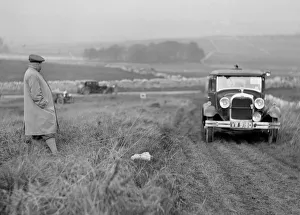 Ford Model A saloon of JW Austin competing in the MCC Sporting Trial, 1930. Artist: Bill Brunell