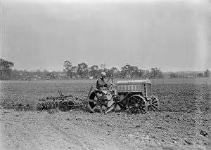 Tractor Prints: Ford Tractor, 1917. Creator: Harris & Ewing. Ford Tractor, 1917. Creator: Harris & Ewing