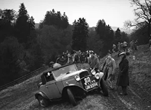 Ford V8 of H Koppenhagen competing in the MCC Edinburgh Trial, Roxburghshire, Scotland, 1938
