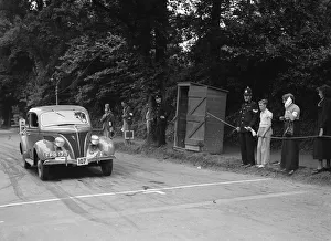 Ford V8 of J Harrison, winner of a bronze award at the MCC Torquay Rally, July 1937