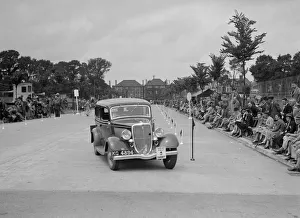 Swac Prints: Ford V8 saloon of AE Harris competing in the South Wales Auto Club Welsh Rally