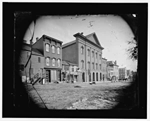 Abraham Lincoln Collection: Fords Theatre, Washington, D. C. between 1860 and 1880. Creator: Unknown