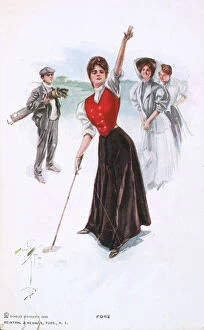 Caddy Gallery: Fore !, illustration, c1900