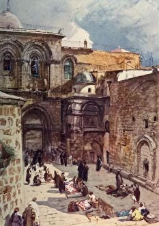 Adam And Charles Collection: The Forecourt of the Church of the Holy Sepulchre, 1902. Creator: John Fulleylove