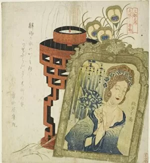 Incense Gallery: Foreign Goods in Osaka (Osaka hikita karamono), from the series 'Three Cities (Santo)