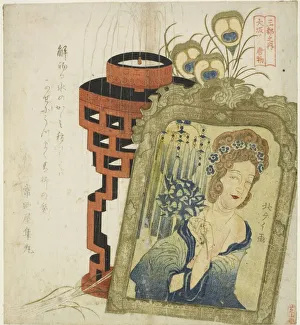 Incense Gallery: Foreign Goods in Osaka (Osaka hikita karamono), from the series 'Three Cities (Santo)