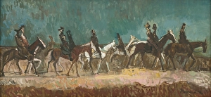 1942 Prints: Foreign riders, 1942. Creator: Cyprian Majernik