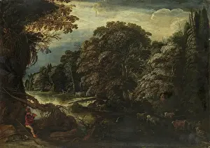 Farm Animal Prints: Forest, 1650. Creator: Follower of Adam Elsheimer
