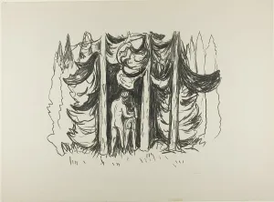 The Forest, 1908/09. Creator: Edvard Munch