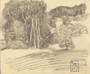 The Forest at Courdemanche, 1895. Creator: Theophile Alexandre Steinlen