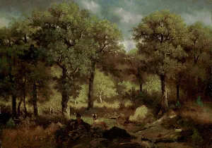 Virgilio Narcisso Diaz De La Peña Prints: Forest Interior at Fontainebleau; Inside the Forest from Fontainebleau