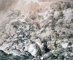 Kobell Prints: Forest Landscape, 1799. Artist: Franz Kobell