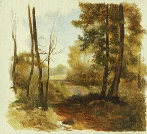 Forest path, 1850-1900. Creator: Jan Nowopacky