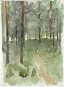 Wiik Maria Prints: Forest path. Creator: Maria Wiik