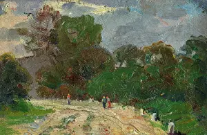 Ludovt Pitthordt Prints: Forest Road, around 1900. Creator: Ludovit Pitthordt
