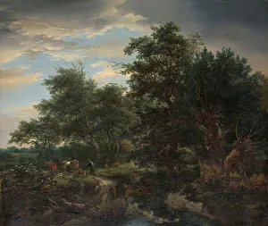 Ruisdael Jacob Isaacksz Van Prints: Forest scene, 1653. Creator: Jacob van Ruisdael