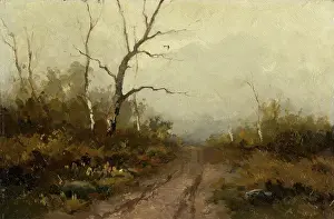 Track Prints: Forest scene, 1890-1900. Creator: Felician Moczik