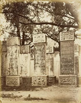 Stele Prints: Forest of Steles, 1860. Creator: Felice Beato