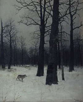 Isaak Ilyich 1860 1900 Gallery: Forest in winter, 1885. Artist: Levitan, Isaak Ilyich (1860-1900)