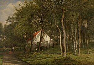 Forestry Prints: A Forester Cottage in Putte, 1894. Creator: Jean Pierre Francois Lamoriniere