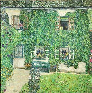 Gustav 1862 1918 Prints: Forester's House in Weissenbach II (Garden), 1914. Creator: Klimt, Gustav (1862-1918)