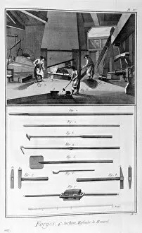 A forge, 1751-1777. Artist: Denis Diderot