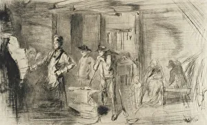 Whistler J Mcneill Prints: The Forge, 1861. Creator: James Abbott McNeill Whistler