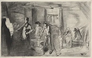 1834 1903 Prints: The Forge, 1862. Creator: James McNeill Whistler (American, 1834-1903)
