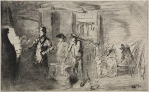 Tonalism Prints: The Forge, 1866. Creator: James McNeill Whistler (American, 1834-1903)
