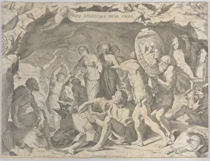 God Of Fire Prints: The Forge of Vulcan, 1620-47. Creator: Johann Friedrich Greuter