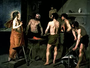 Images Dated 30th January 2013: The Forge of Vulcan, by Diego Velazquez, 1630